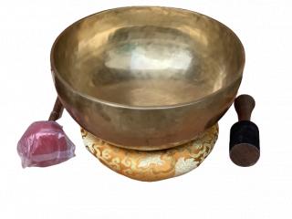 HAND HAMMERED LARGE TIBETAN SINGING BOWL SOUND THERAPY GRADE 15 INCH